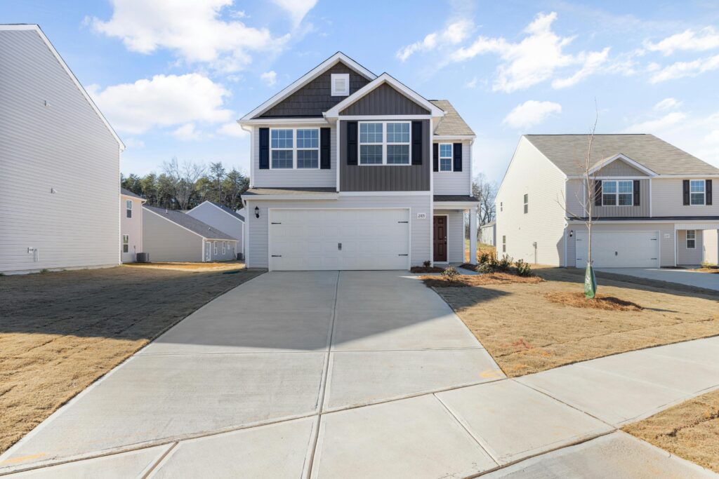 Concrete driveway installation in Denton TX